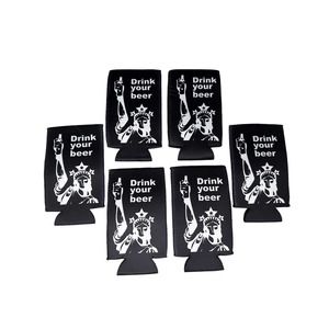 Drink your Beer Can Coolie; Neoprene, Collapsible; Liberty can sleeve